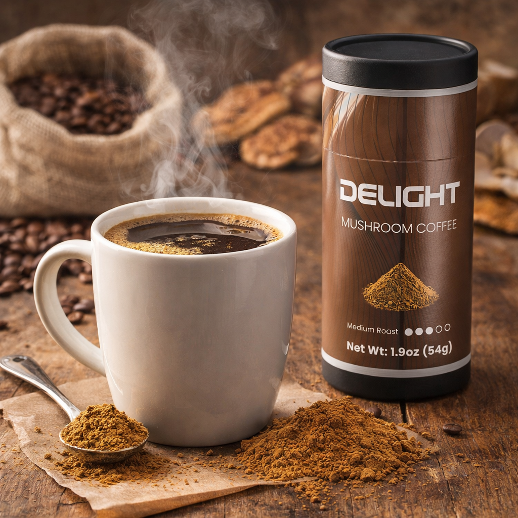 DELIGHT Mushroom Coffee Introduces a Smoother Way to Support Clean Energy, Focus, and Daily Balance
