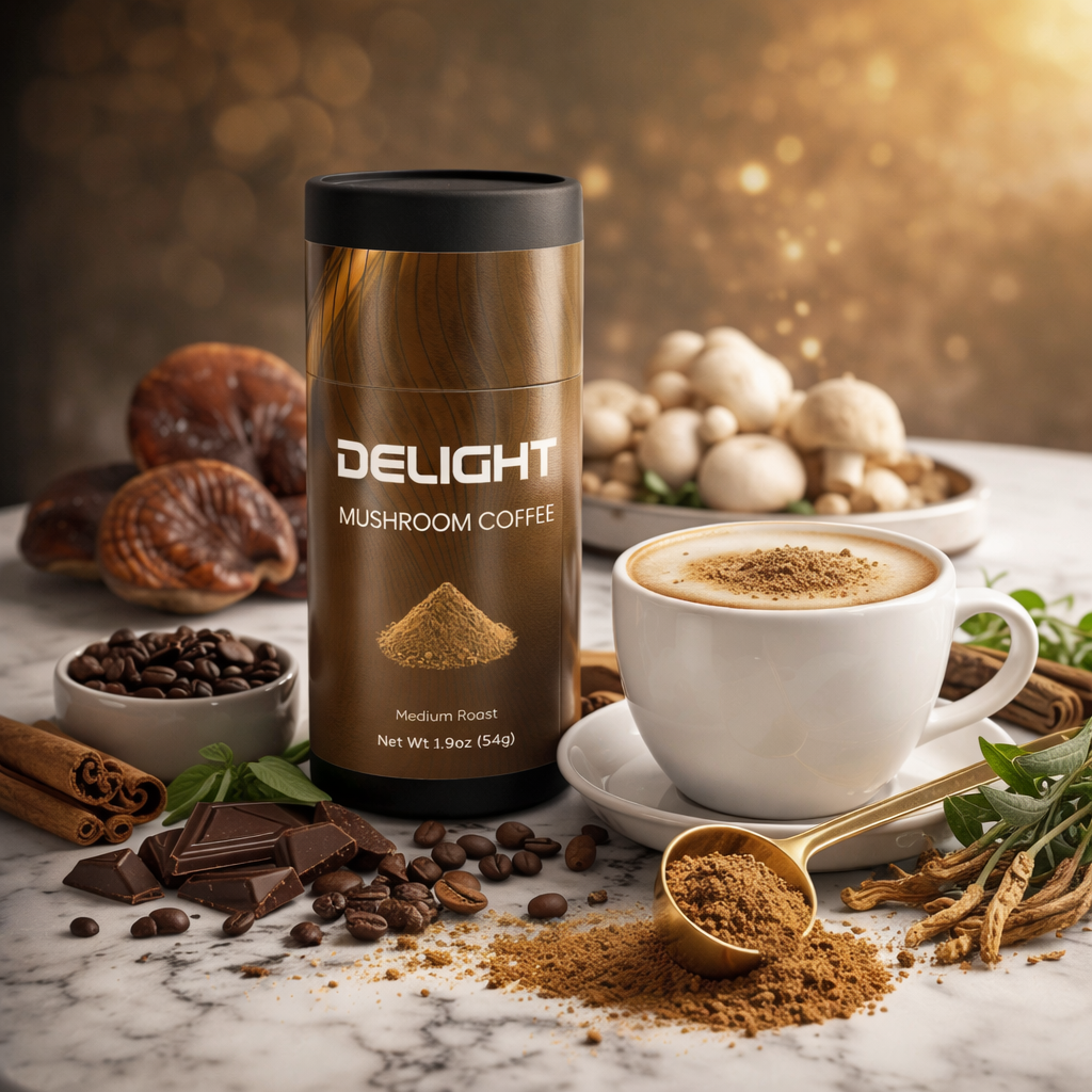 A Mushroom Coffee That Starts With Real Coffee: Inside Delight’s Flavor-First Blend